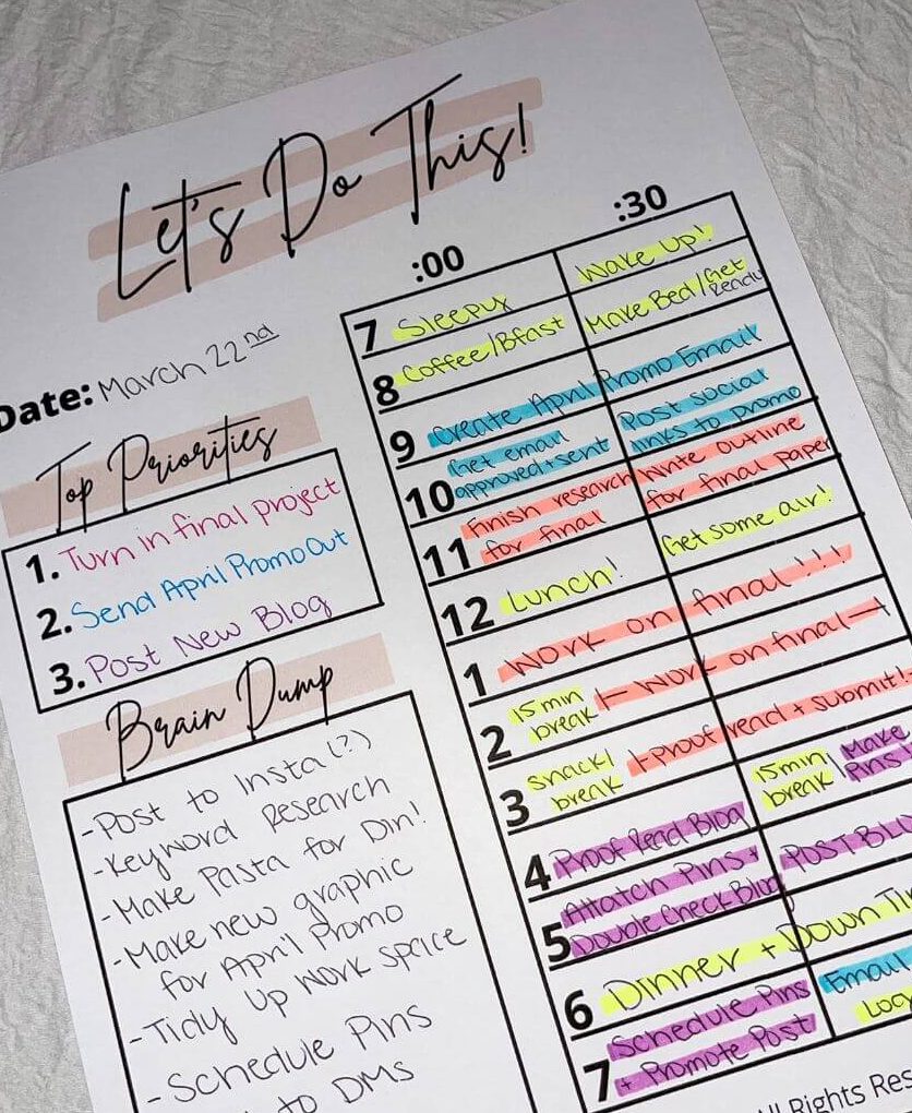 How To Use a Daily Planner + Tips