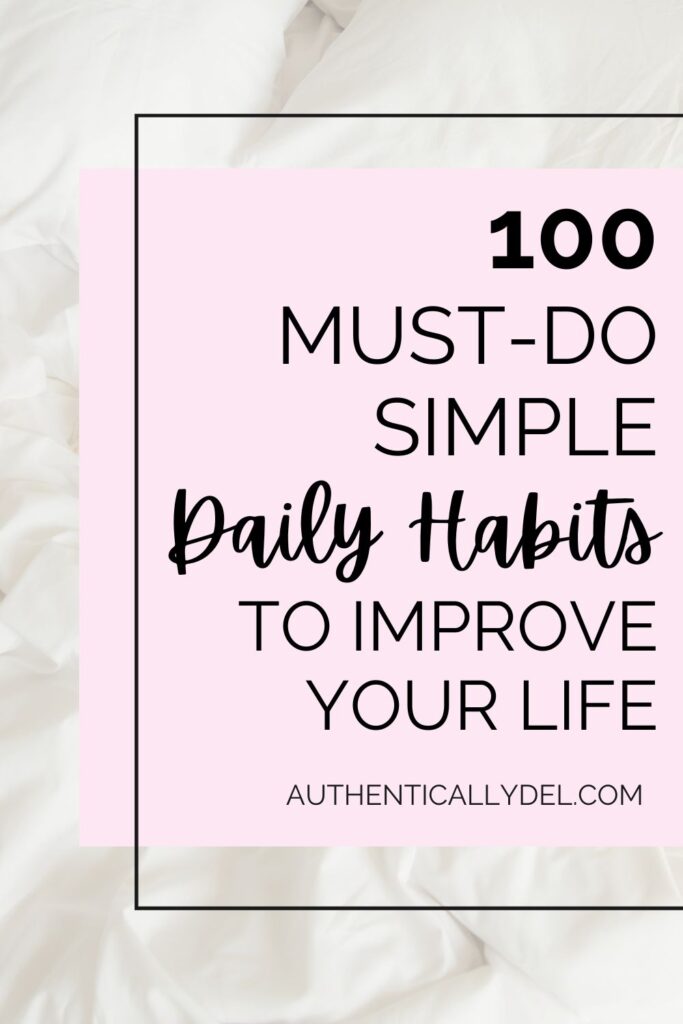 simple good daily habits