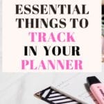 habit tracker in planner
