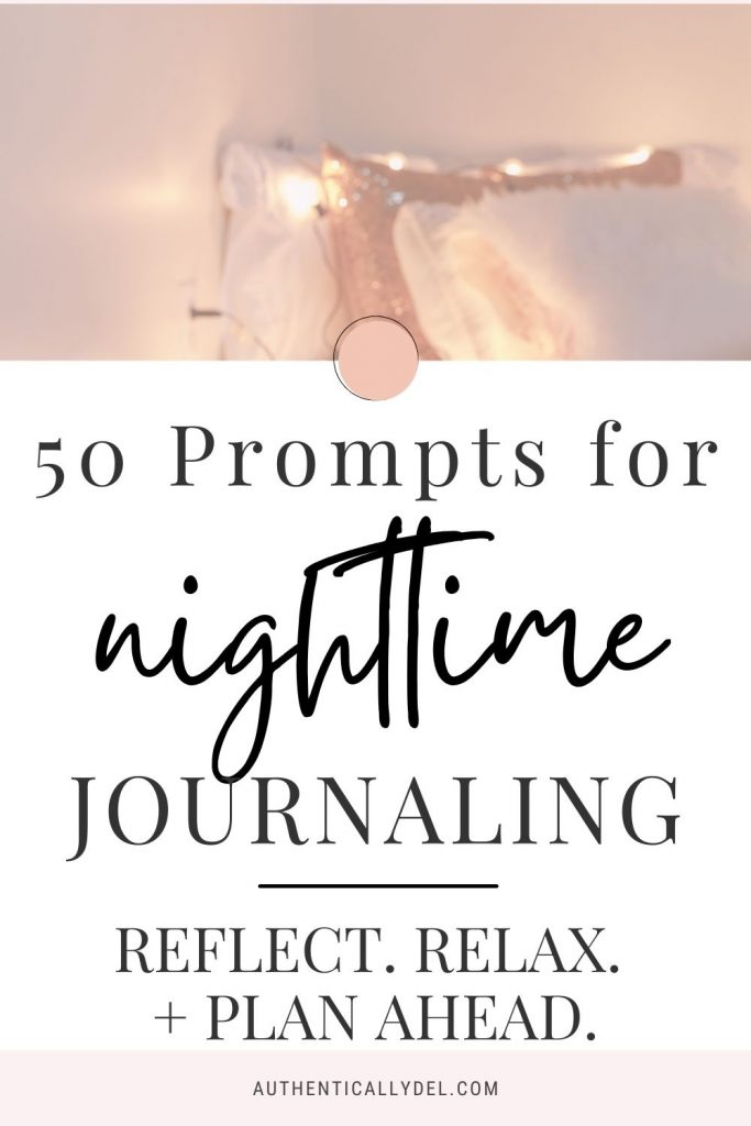 bedtime journal prompts for night