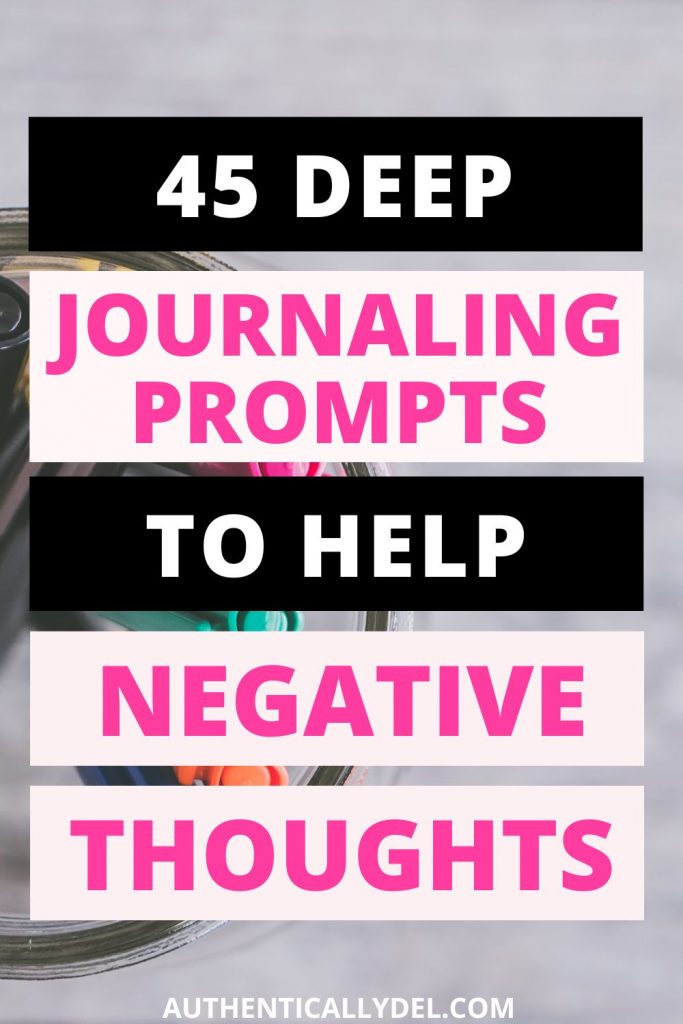 journal prompts negative thoughts