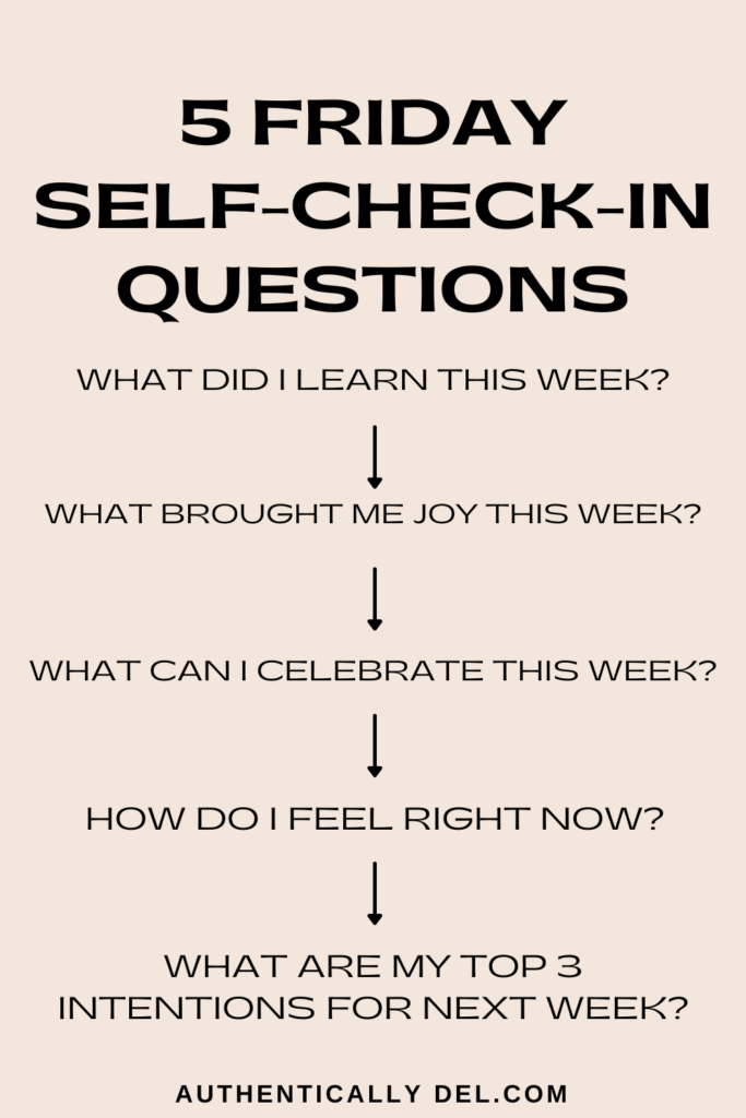 Friday self-check-in questions