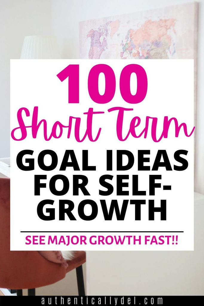 short term goal examples