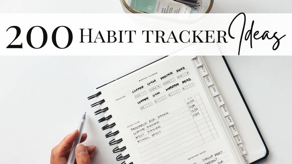 Monthly Habit Tracker Digital Bullet Journal Starter Kit Productivity  Planner 