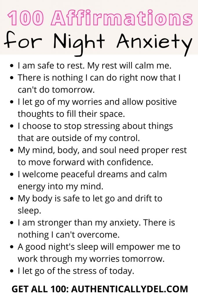 100 Night Time Affirmations to Say Before Going to Sleep - Happier