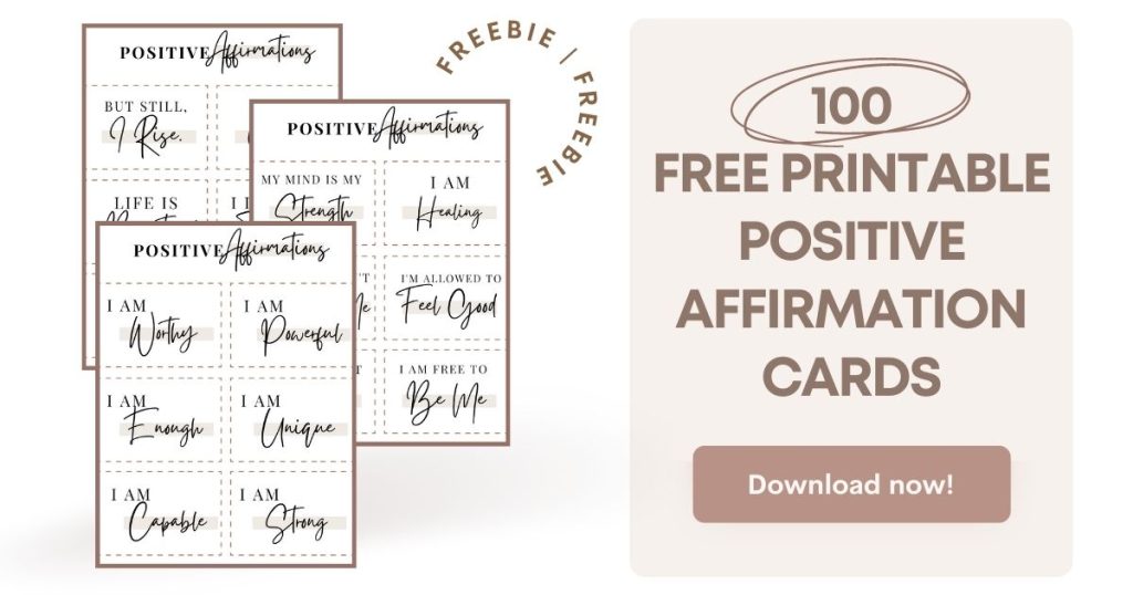 free printable affirmation cards