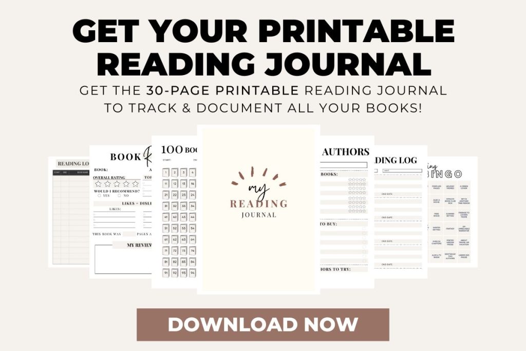 reading journal printable