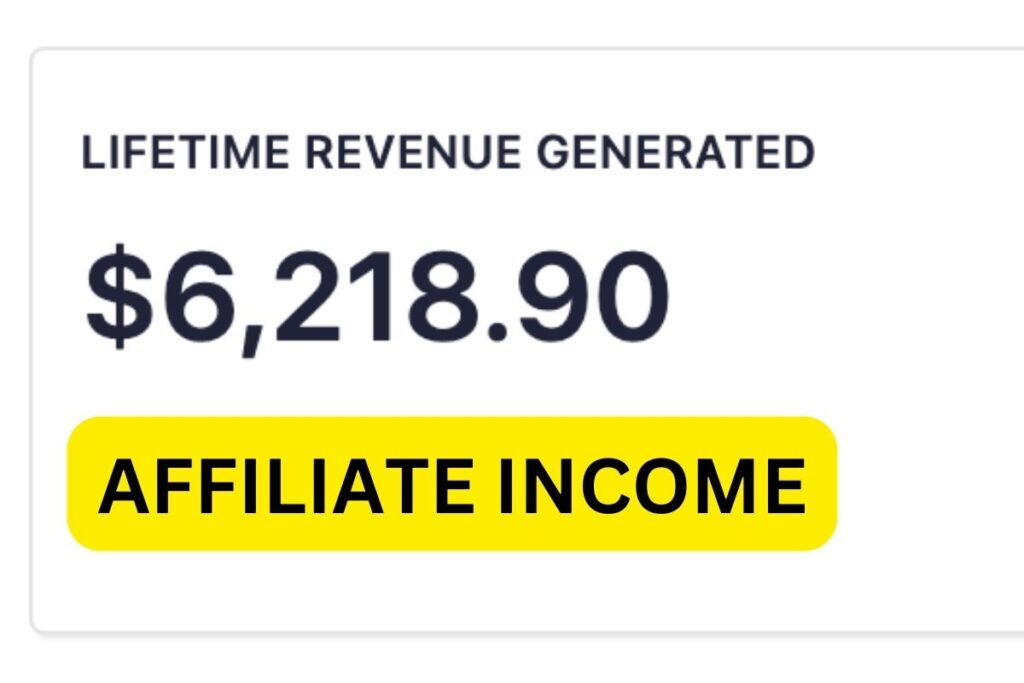 affiliate income after taking Perfecting Blogging course