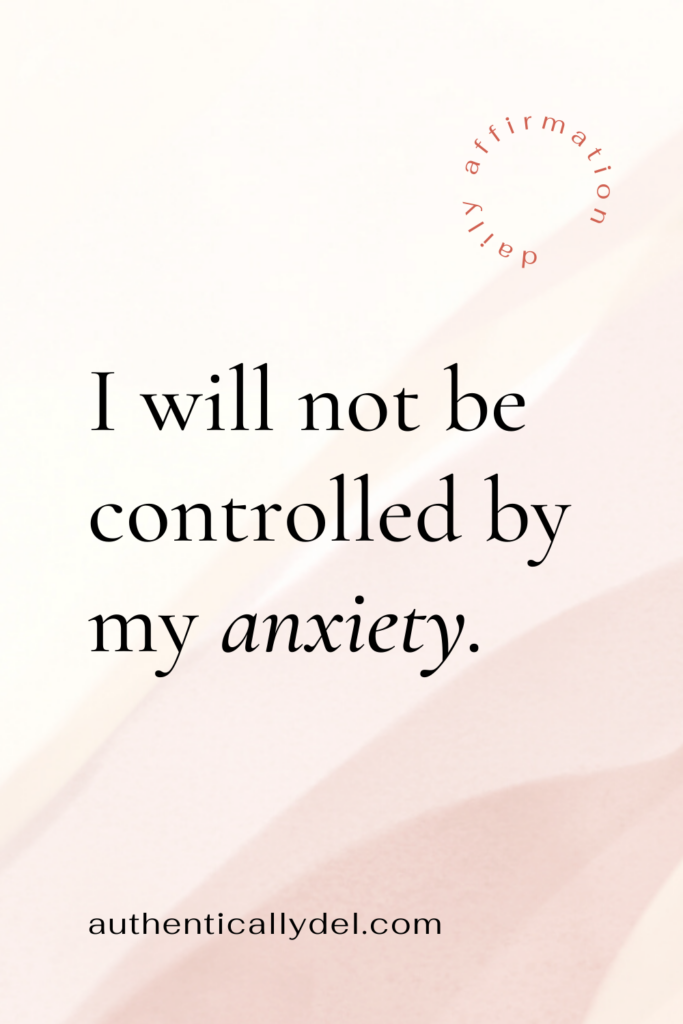 affirmations for anxiety