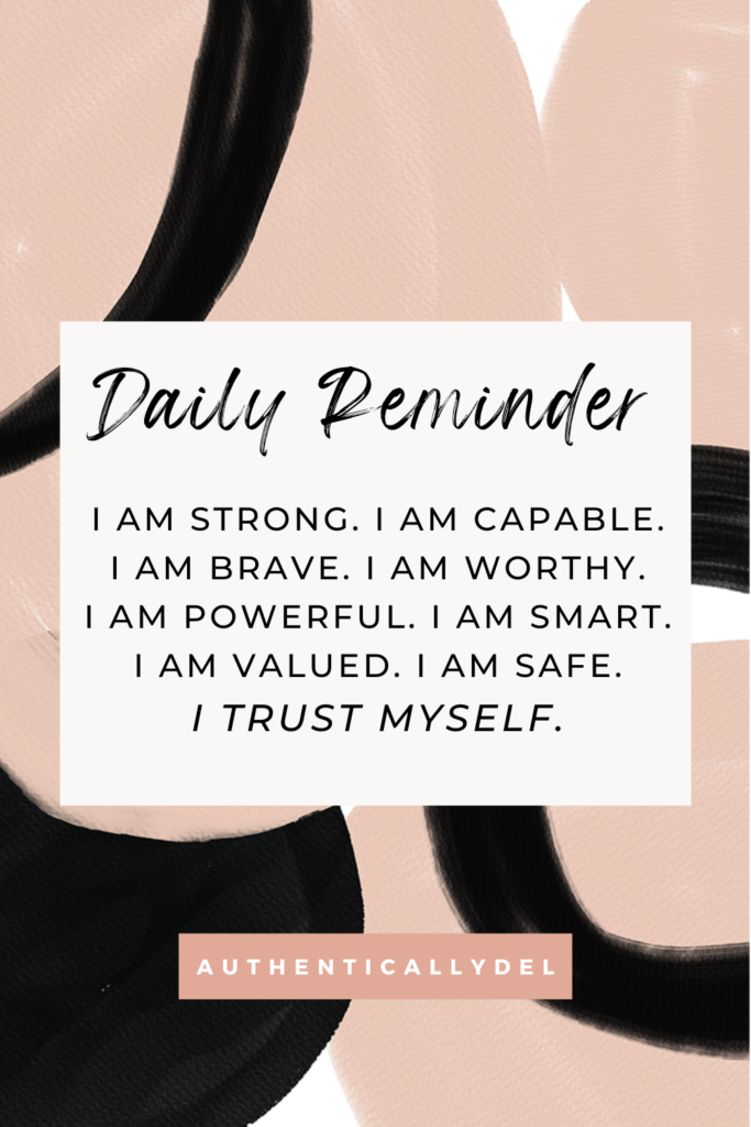 short daily affirmations for anxiety