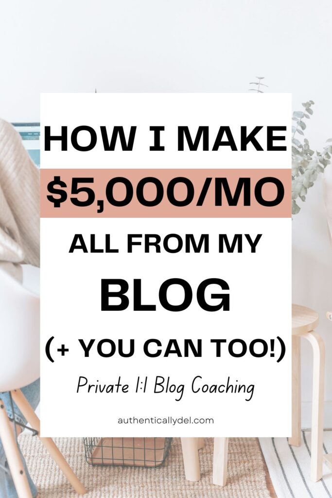 1:1 blogging coach 