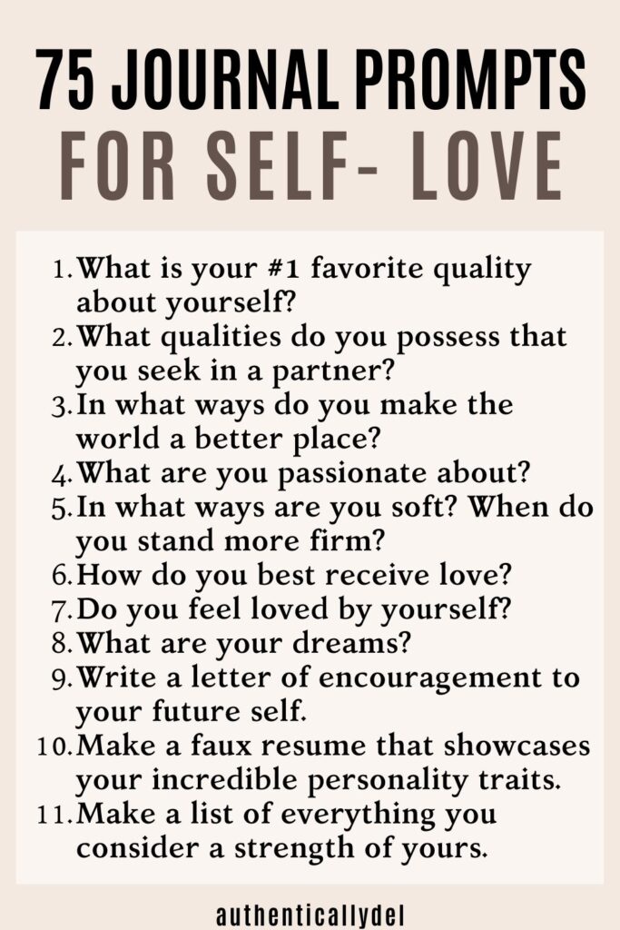 self love journal prompts