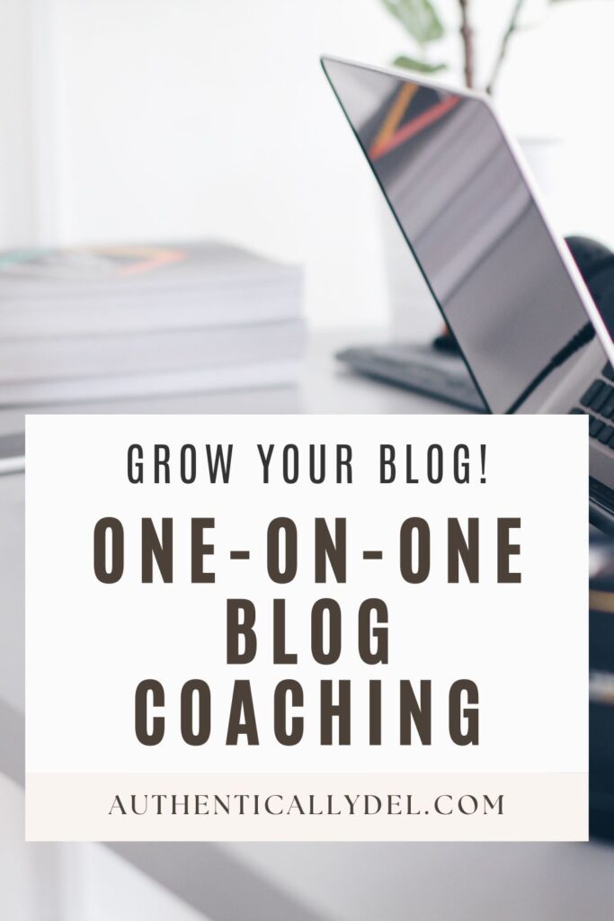 1:1 blog coaching to grow your blog 