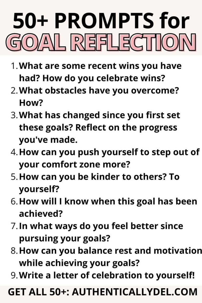 52 Guiding Journal Prompts for Goal Setting - Authentically Del