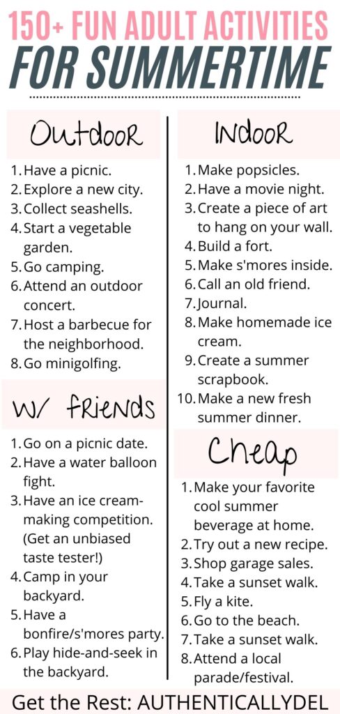 50 Fun Things to Do Indoors, At Home in the Summer