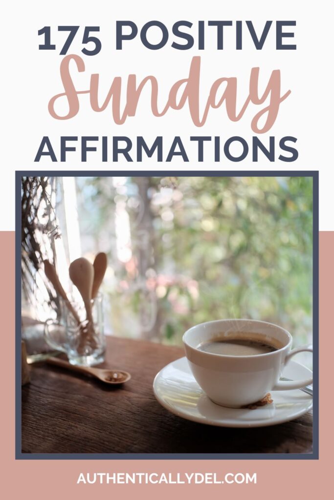 Sunday positive affirmations