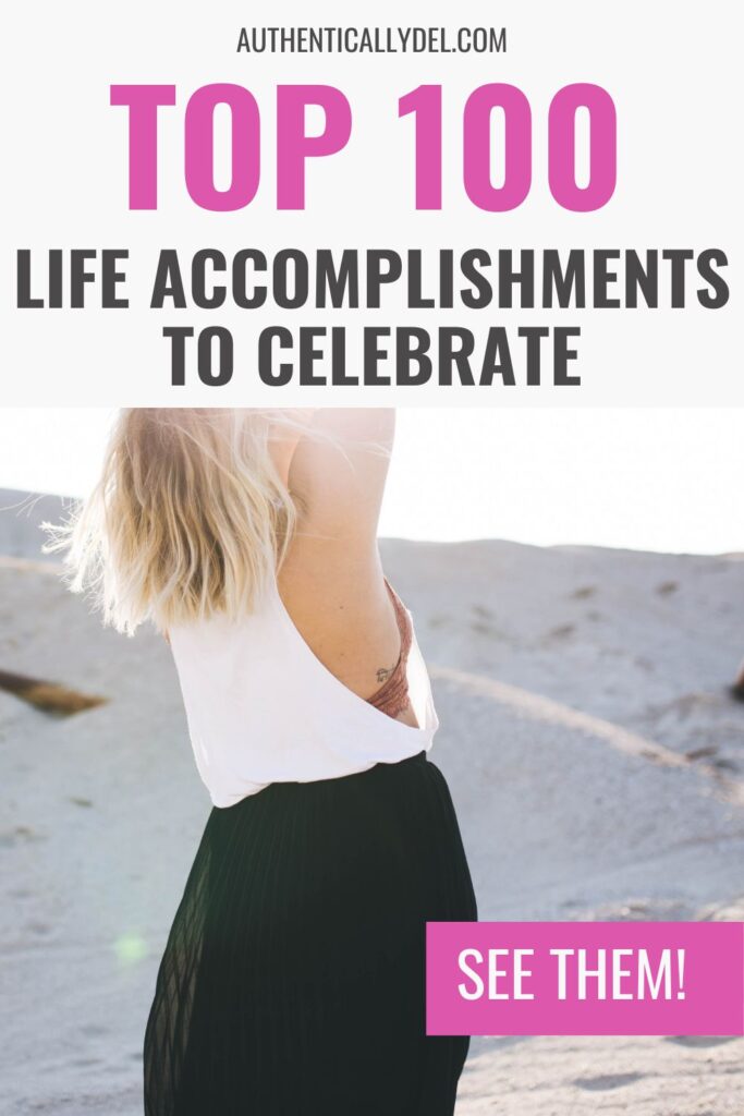 life accomplishment examples