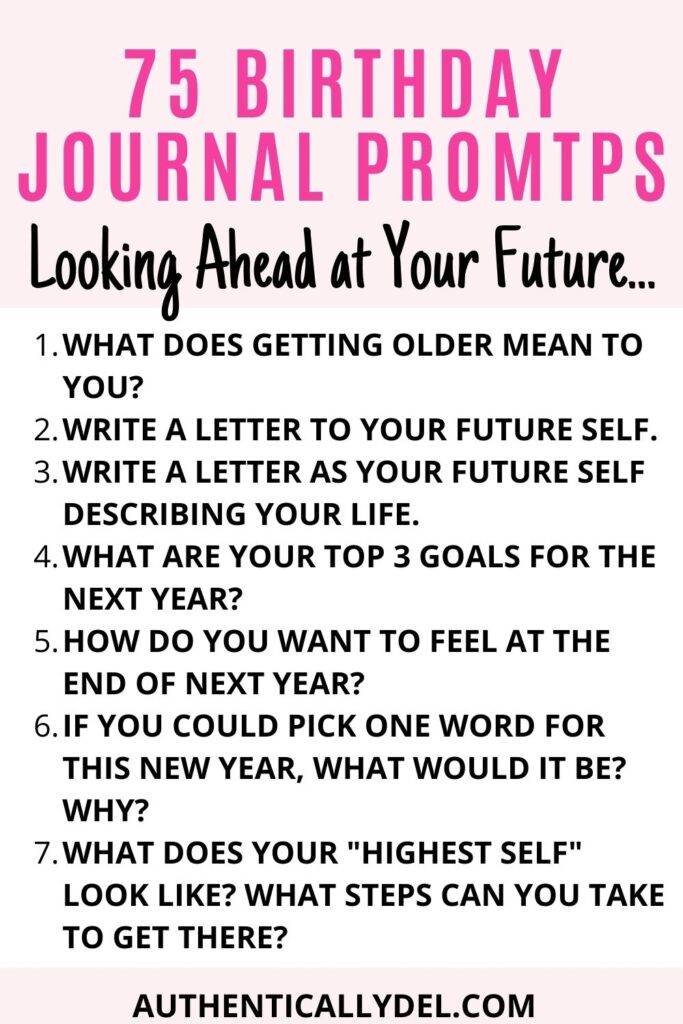 75 Birthday Journal Prompts for Reflection (+ Free Printable 