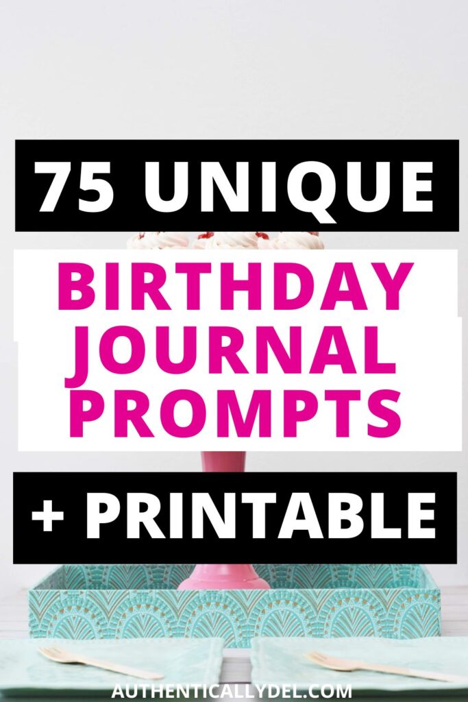 free printable birthday journal