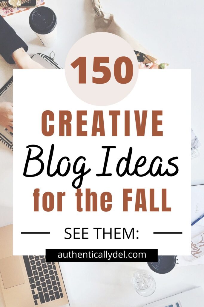 blog topics for the fall