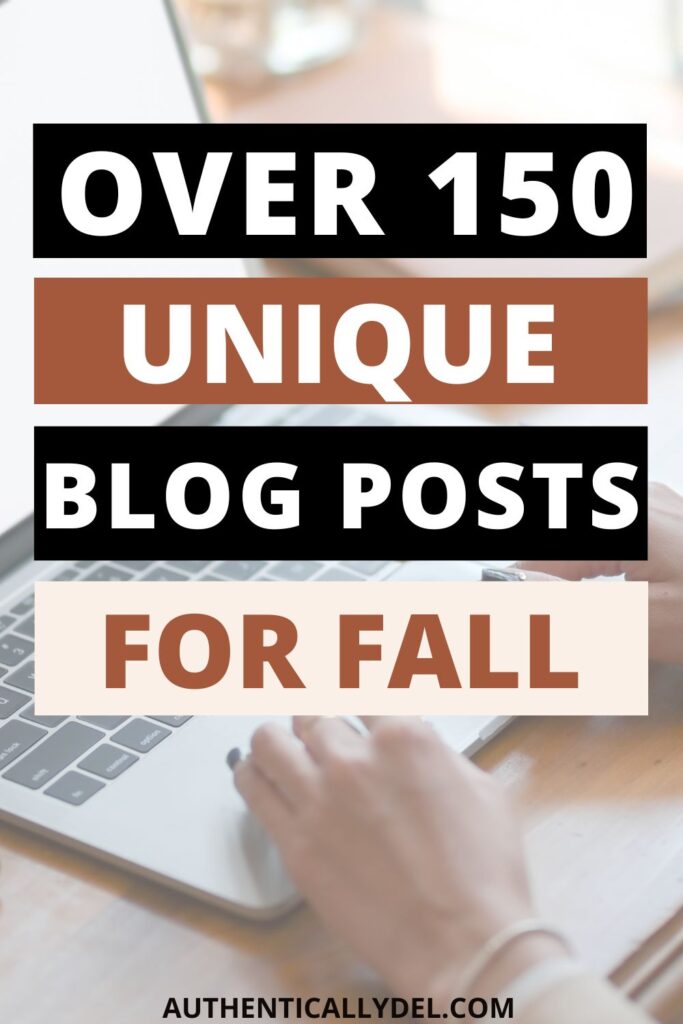 blogs for the fall