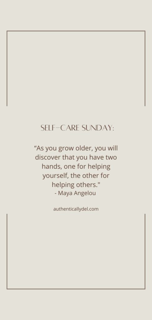 Self Care Sunday Quote  Sunday quotes, Quote aesthetic, Massage quotes