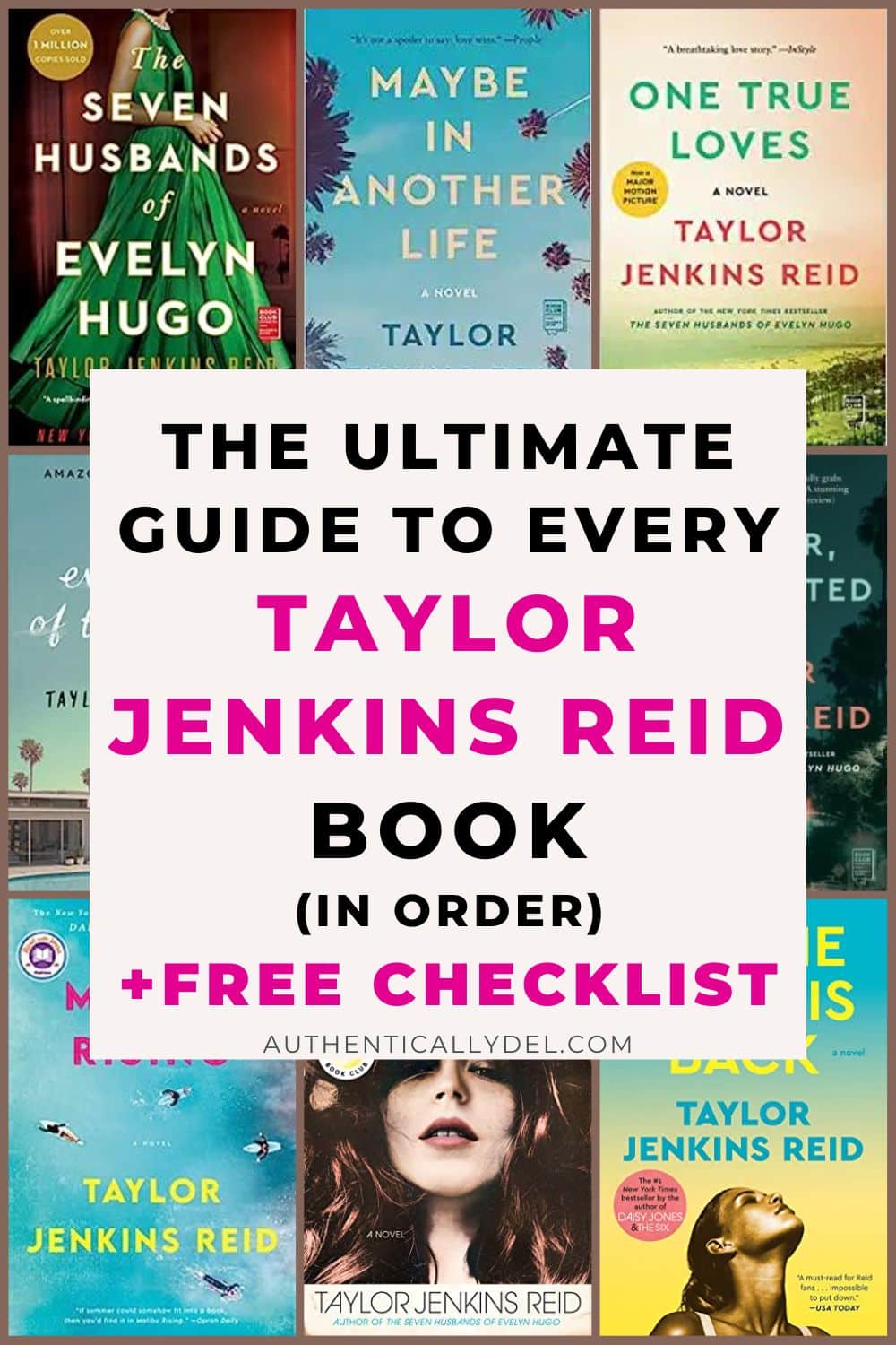 Taylor Jenkins Reid Books in Order (Printable Checklist