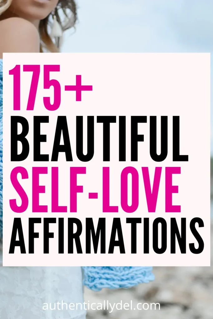 affirmations about loving yourself