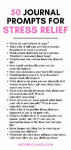 50 Journal Prompts for Stress Relief (+ Free Printable) - Authentically Del
