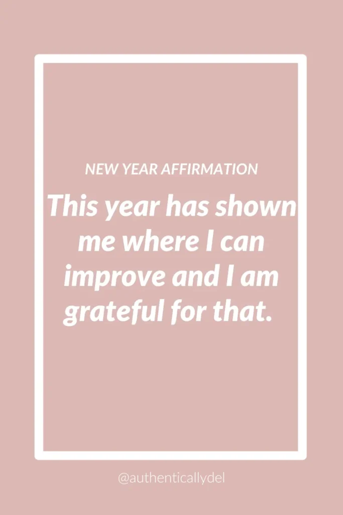 positive affirmation for the new year