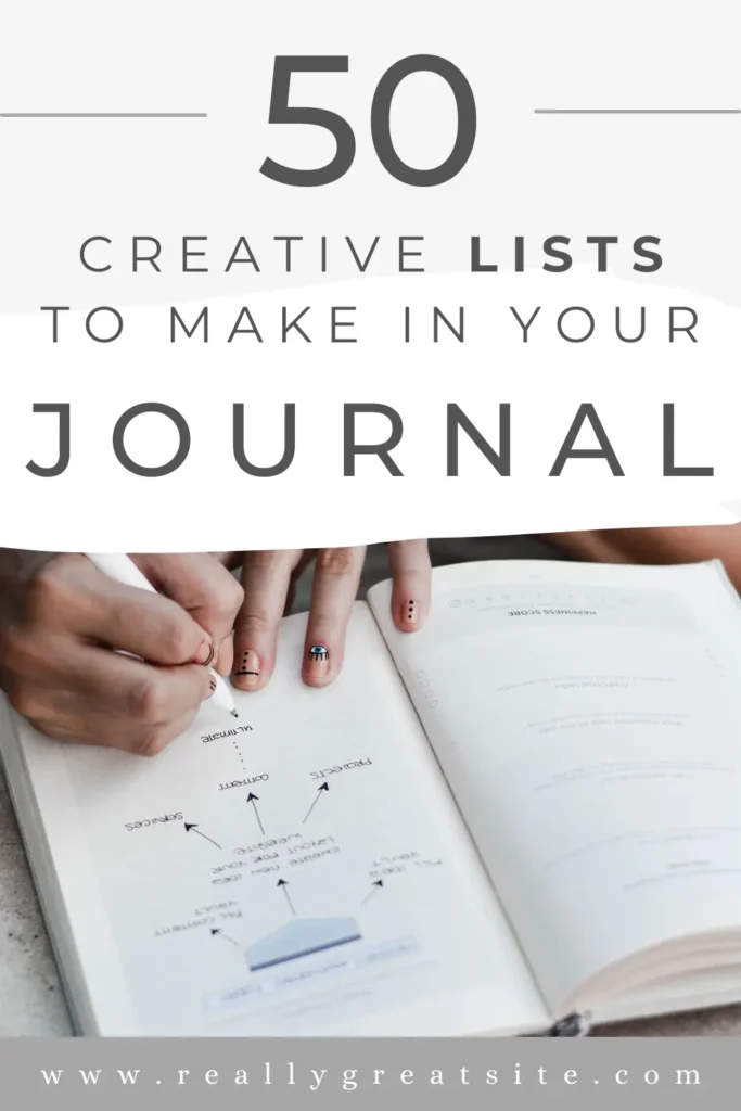 creative lists to write