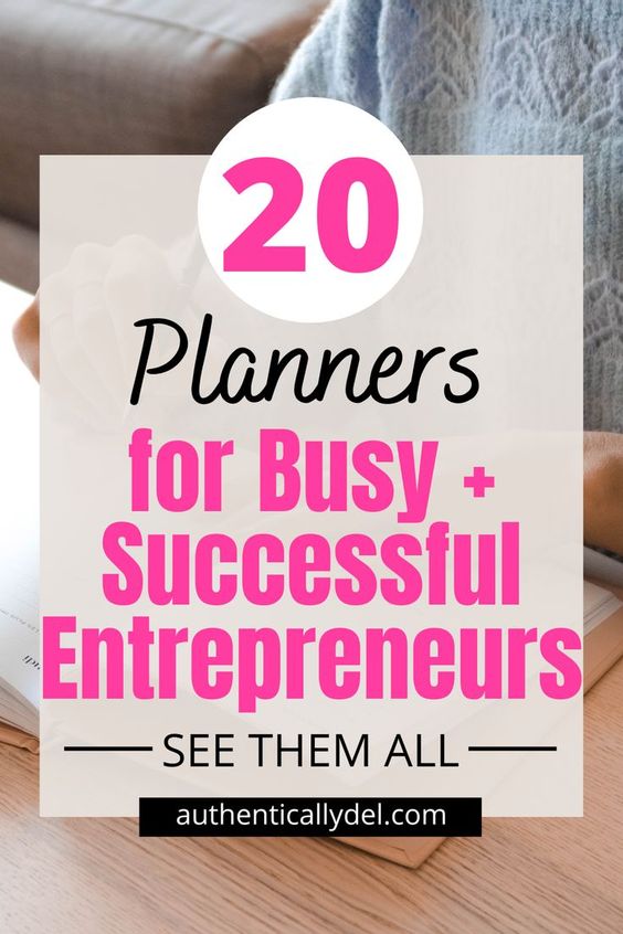 planners for entrepreneurs and business owners